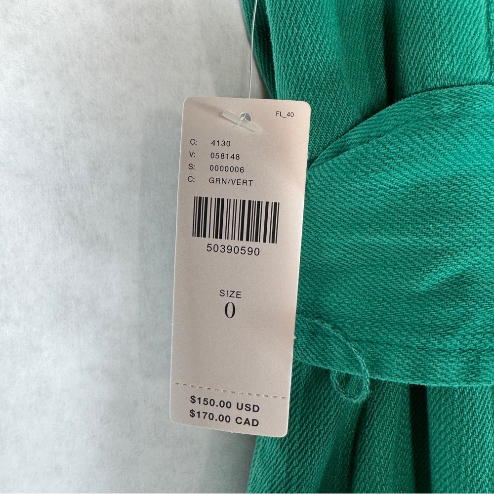 ANTHROPOLOGIE / MAEVE Elizabeth Button-Front Dress - Green - Sz 0 - Picture 12 of 12
